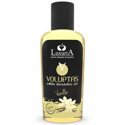 INTIMATELINE LUXURIA - GEL DE MASSAGEM COMESTÍVEL COM EFEITO CALOR VOLUPTAS - BAUNILHA 100 ML
