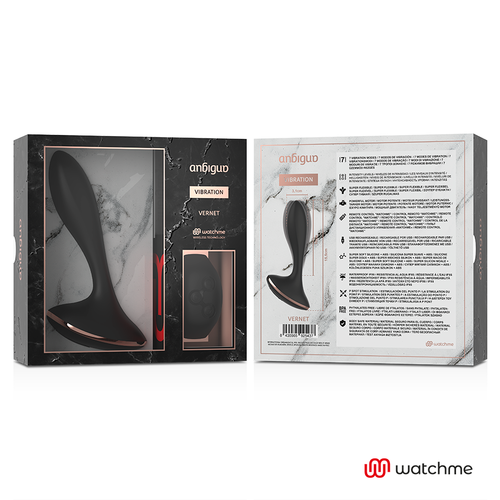 ANBIGUO - PLUG ANAL VIBRADOR COM CONTROLE REMOTO WATCHME VERNET