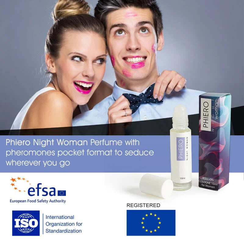 500 COSMETICS – MULHER DA NOITE DE PHIERO. PERFUME COM FEROMONAS EM FORMATO DE ROLL-ON PARA MULHERES
