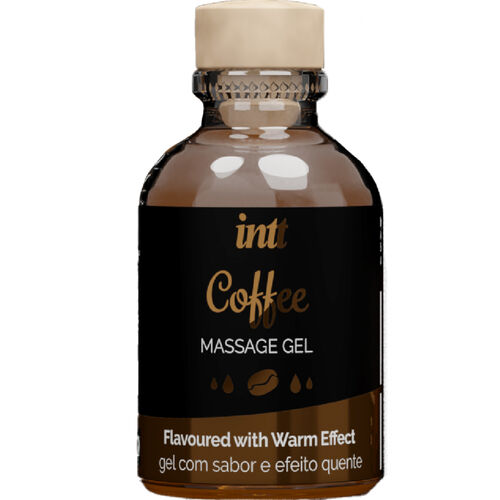 INTT MASSAGEM E SEXO ORAL - GEL DE MASSAGEM COM SABOR DE CAFÉ E EFEITO AQUECEDOR