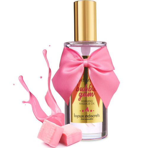ACENDE MEU FOGO - ÓLEO DE MASSAGEM AQUECEDOR INDISCRETS LIGHT MY FIRE COM SABOR DE CHICLETE