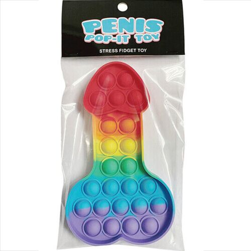 KHEPER GAMES - BRINQUEDO ANTI-STRESS PÊNIS MULTICOLORIDO POP-IT