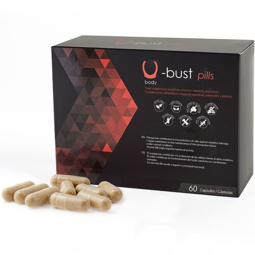 Pílulas U-Breast – Suplemento alimentar para aumento natural dos seios