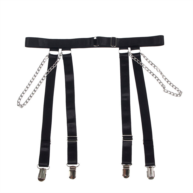 SUBBLIME - 954260 BODY COM CORRENTES + LIGA PRETO S/M