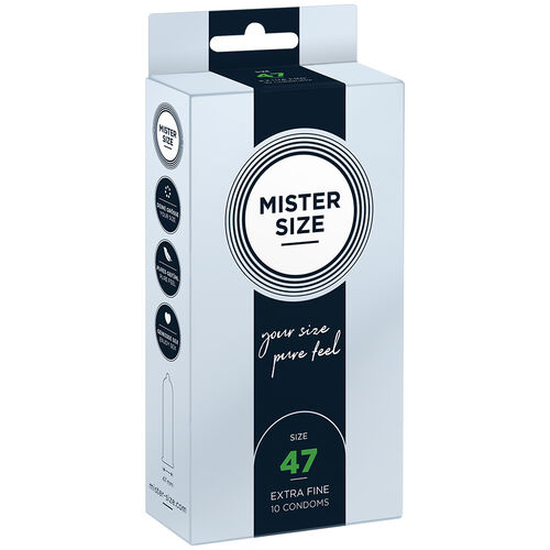 MISTER SIZE - CAMISINHAS TAMANHO XS 47 MM (10 UNIDADES)