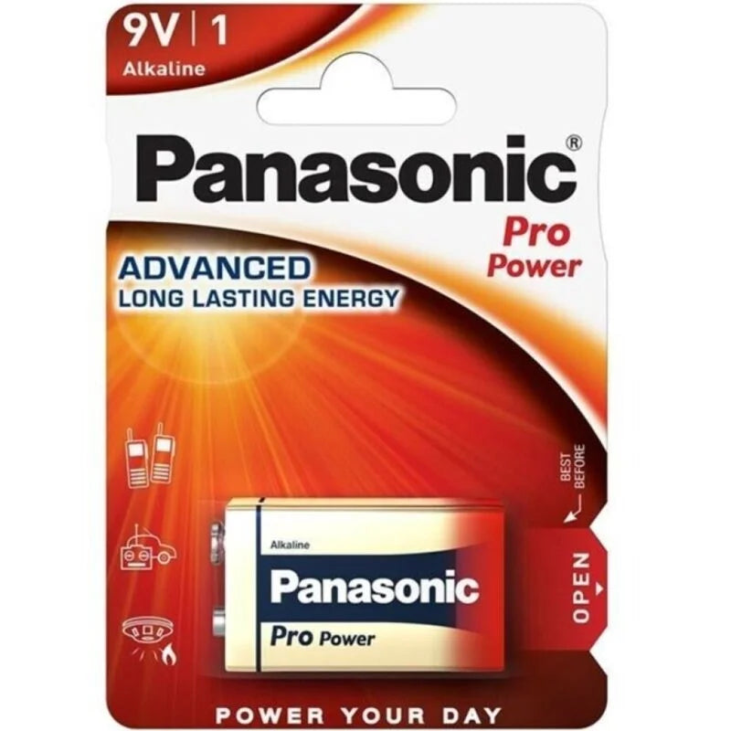 PANASONIC – BATERIA ALCALINA PRO POWER 9V LR61 BLISTER*1