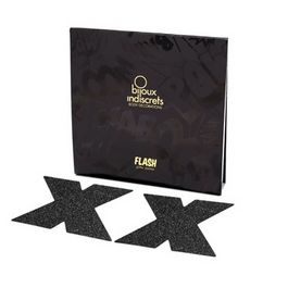 BIJOUX INDISCRETS - NIPPLE CAPS FLASH CROSS PRETO