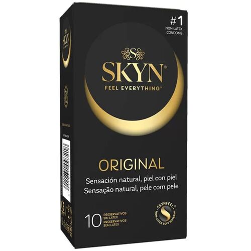 SKYN - CAMISINHAS ORIGINAIS COM SENSAÇÃO NATURAL - 10 UNIDADES