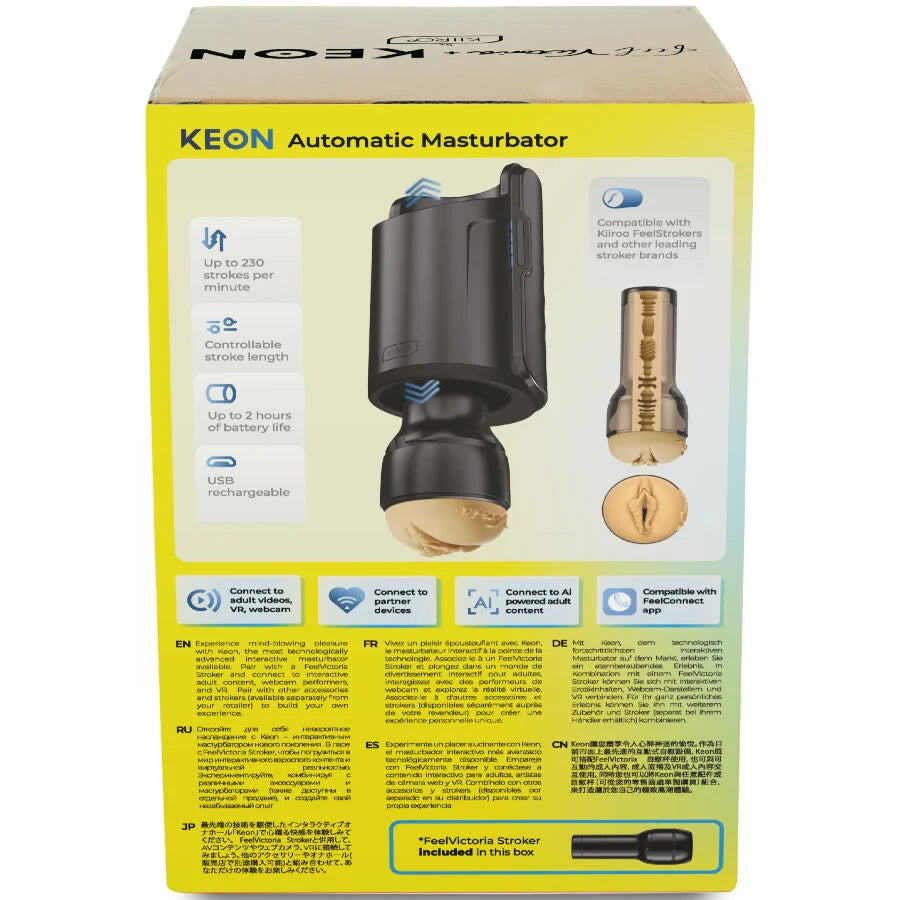 KIIROO – KEON WIFI COMBO VICTORIA JUNE MASTURBADOR AUTOMÁTICO + FEEL STROKER