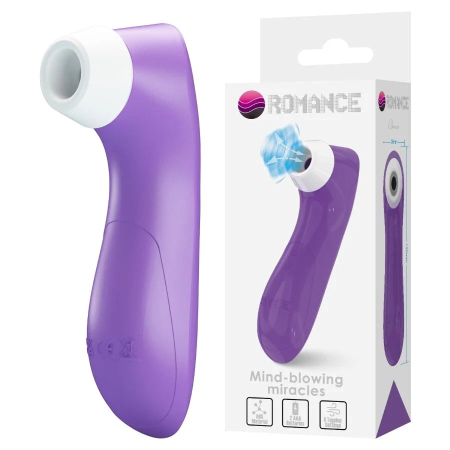 ROMANCE – APARELHO DE SUCÇÃO CLITORIAL COM TECNOLOGIA DE PULSAÇÃO ROXO