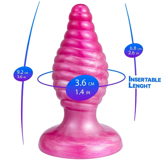 SILEXD – QUEEN ANAL PLUG FANTASY LIQUID SILICONE THEMORREATIVE PURPLE 9.2 CM