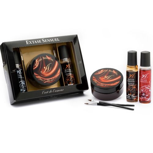 ÊXTASE SENSUAL - KIT DE CHOCOLATE AFRODISÍACO PARA O PEITO