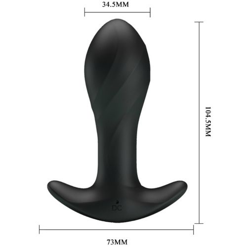 PRETTY LOVE - VIBRADOR ANAL PRETO