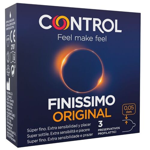 CONTROL - PRESERVATIVOS FINISSIMO 3 UNIDADES