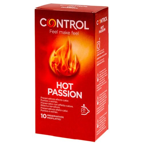 CONTROL - CAMISINHAS COM EFEITO DE CALOR HOT PASSION - 10 UNIDADES