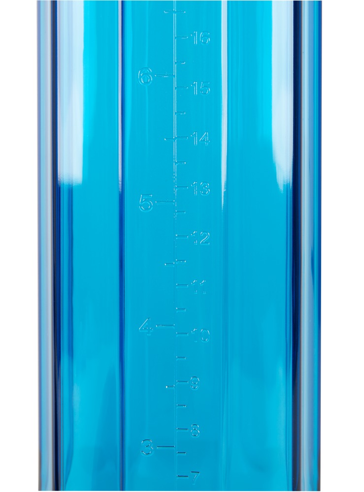 Smile – Bomba Peniana Manual Azul com Pera de Sucção