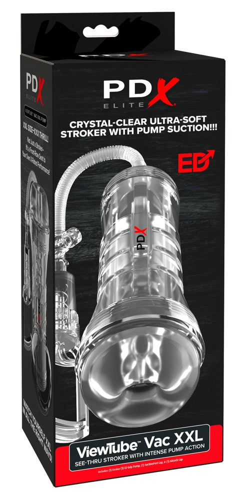PDX Elite – Bomba Peniana Transparente com Textura Interna