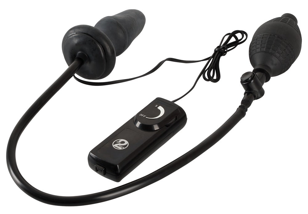 Plug Anal Insuflável com Vibração e Bomba Manual