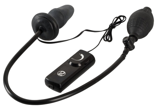 Plug Anal Insuflável com Vibração e Bomba Manual