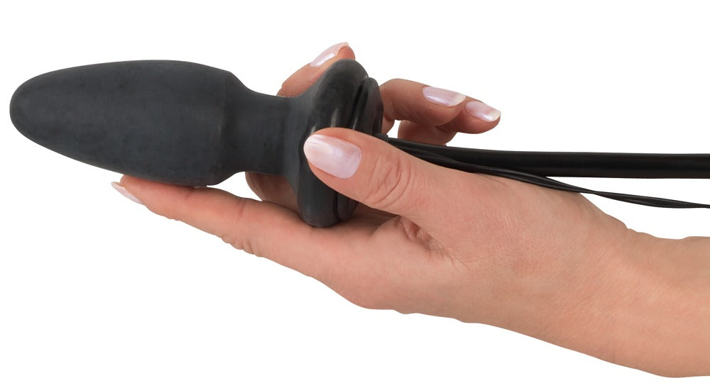 Plug Anal Insuflável com Vibração e Bomba Manual