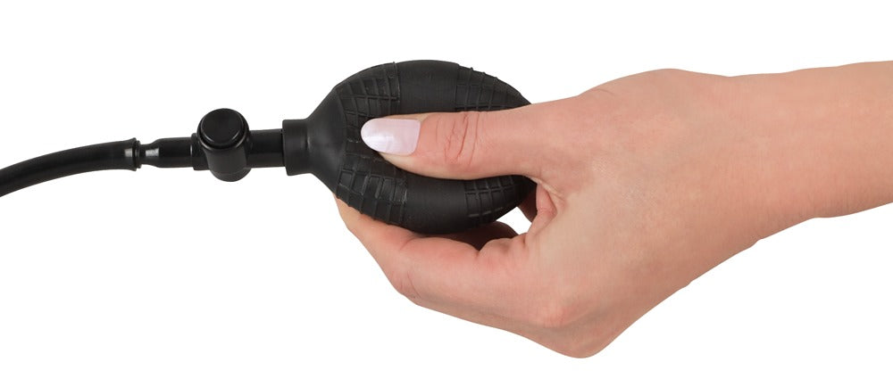 Plug Anal Insuflável com Vibração e Bomba Manual