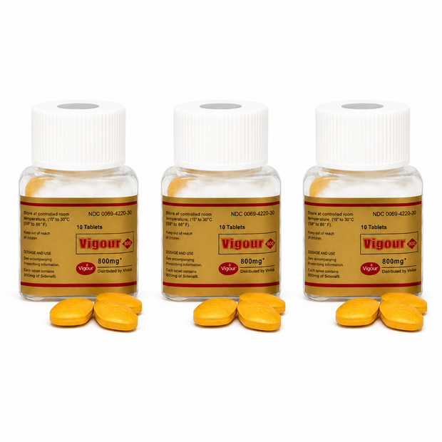 Vigour 800mg Dourado — Pack 3