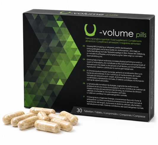 500 COSMETICS - U-VOLUME AUMENTA A QUALIDADE E A QUANTIDADE DO ESPERMA - 30 CÁPSULAS