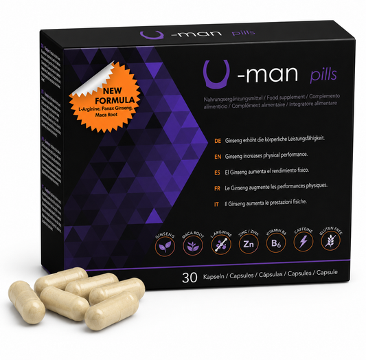 500 COSMETICS - U-MAN AUMENTA O TAMANHO DO PÊNIS E A POTÊNCIA SEXUAL - 30 CÁPSULAS