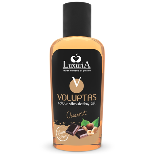 INTIMATELINE LUXURIA - GEL DE MASSAGEM COMESTÍVEL COM EFEITO CALOR VOLUPTAS - CHOCONUT 100 ML