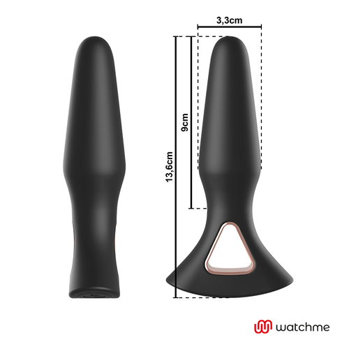 ANBIGUO - PLUG ANAL VIBRADOR COM CONTROLE REMOTO WATCHME ALEXANDRU