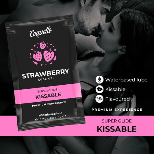 COQUETTE CHIC DESIRE - LUBRIFICANTE BEIJÁVEL À BASE DE ÁGUA DE MORANGO 10 ML