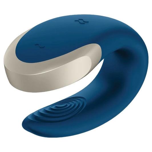 SATISFYER – VIBRADOR DOUBLE LOVE LUXURY PARTNER AZUL