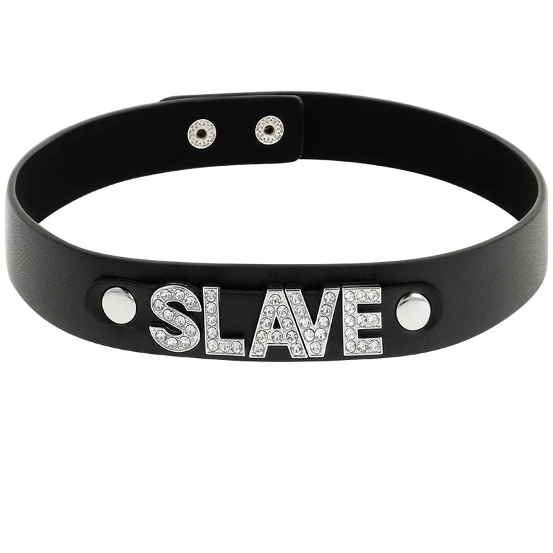 COQUETTE CHIC DESIRE – GARGANTILHA DE COURO VEGANO SLAVE