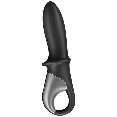 SATISFYER - APLICATIVO DE VIBRADOR ANAL HOT PASSION PRETO