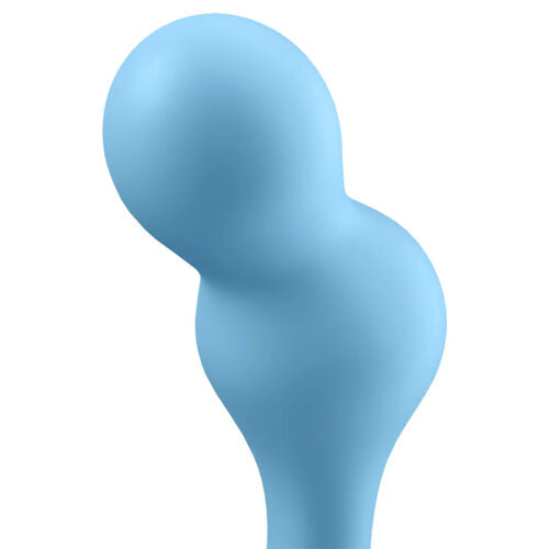 SATISFYER - PLUG VIBRATÓRIO DE MERGULHO PROFUNDO AZUL