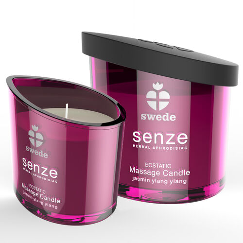 SWEDE - SENZE VELA DE MASSAGEM ECSTATICA - JASMIM, YLANG YLANG