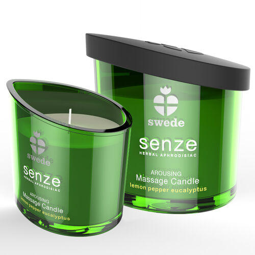 SWEDE  SENZE - VELA DE MASSAGEM STIMULANTE SUECA LIMÃO, PIMENTA E EUCALIPITO 50 ML