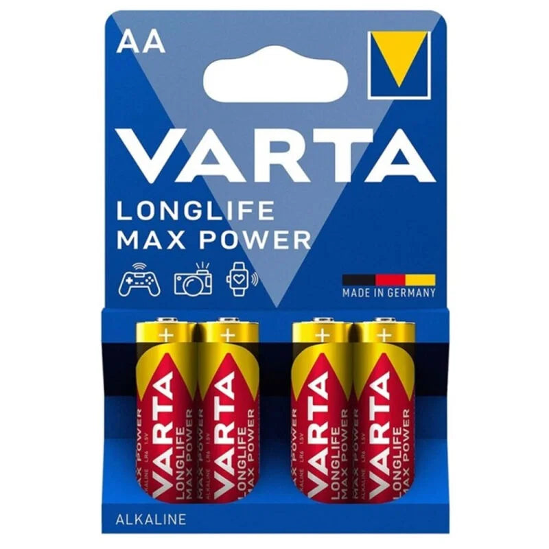 VARTA – BATERIA ALCALINA MAX POWER AA LR6 4 UNIDADES