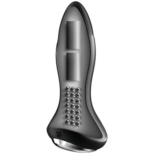 SATISFYER - ROTATOR PLUG 1+ PLUGUE VIBRATÓRIO COM APLICATIVO PRETO