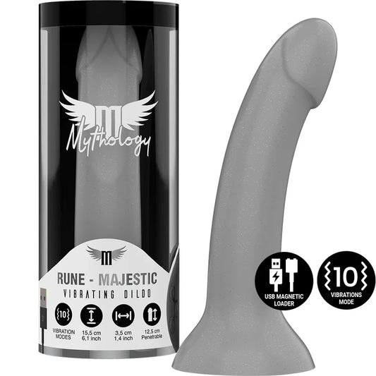 MYTHOLOGY RUNE MAJESTIC DILDO S - VIBRADOR WATCHME TECNOLOGIA SEM FIO COMPATÍVEL