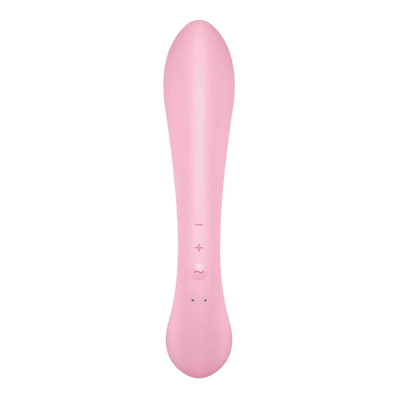 SATISFYER - VIBRAO HÍBRIDA TRIPLE OH ROSA