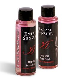 ÓLEO DE MASSAGEM SENSUAL EXTRA FRESCO DE MORANGO 100 ML