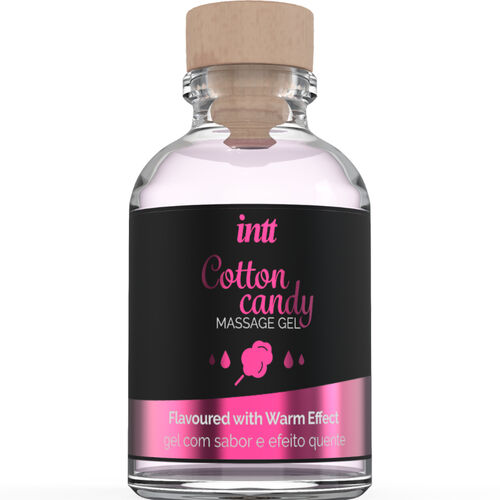 MASSAGEM INTT E SEXO ORAL - GEL DE MASSAGEM COM SABOR DE ALGODÃO DOCE E EFEITO AQUECEDOR