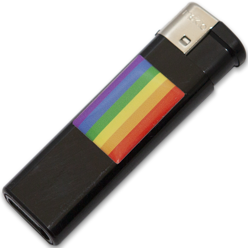 ORGULHO - PRETO MAIS CLARO COM A BANDEIRA LGBT