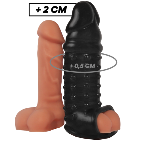VIRILXL - EXTENSOR E CAPA PARA PÊNIS V11 PRETO
