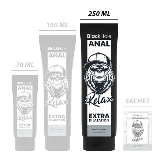BLACK HOLE - GEL BASE D'ÁGUA DILATAÇÃO ANAL 250 ML