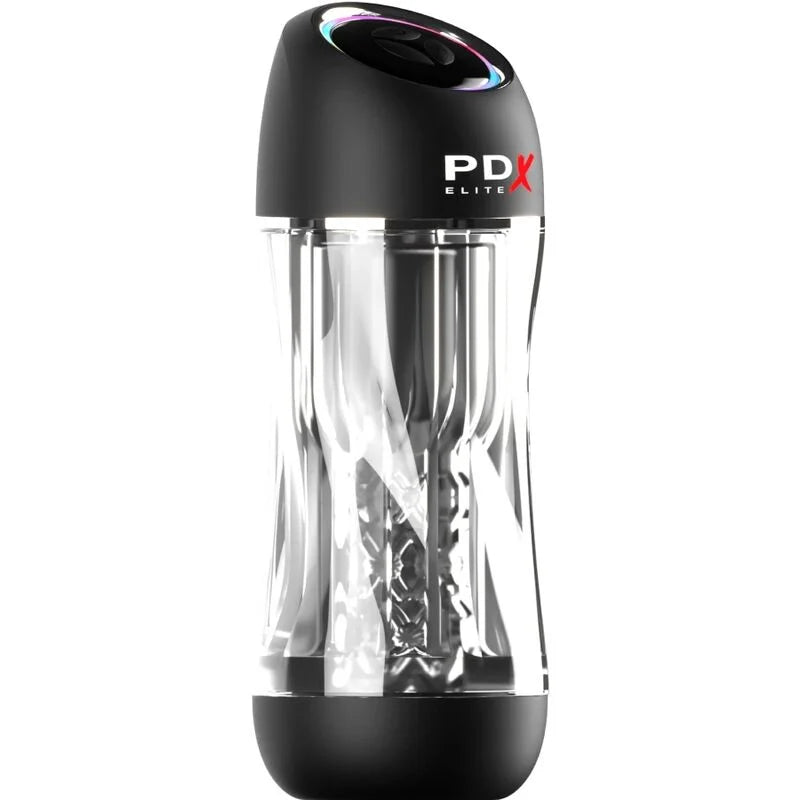 PDX ELITE – VIBRADOR STROKER VIEWTUBE PRO TRANSPARENTE