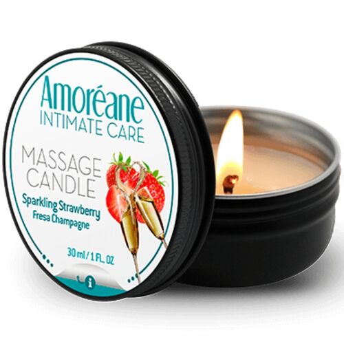 AMOREANE - VELA DE MASSAGEM CHAMPAGNE DE MORANGO 30 ML