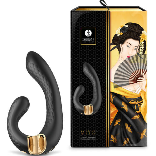 SHUNGA - MIYO MASSAGEADOR ÍNTIMO PRETO
