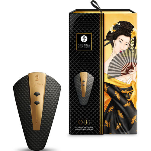 SHUNGA - OBI MASSAGEADOR ÍNTIMO PRETO